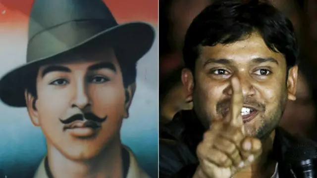 بھگت سنگھ سے کنہیا کمار کا موازنہ کرنے کا مسئلہ سوشل میڈیا پر چھایا رہا