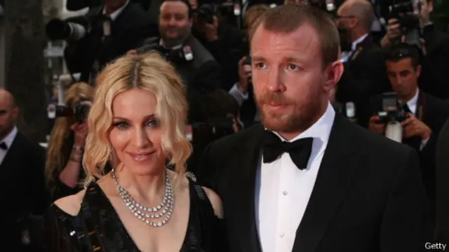 Madonna et le réalisateur Guy Ritchie en 2008 à Cannes, France.