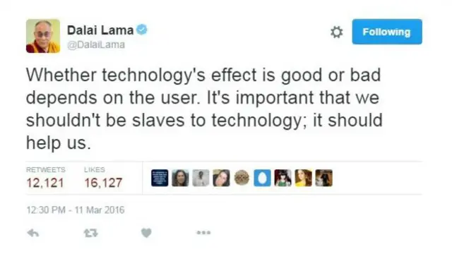 Твити далай-ламы