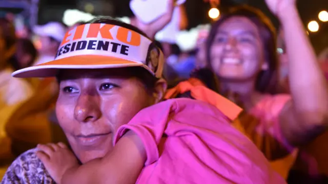 La candidatura de Keiko Fujimori ha encabezado las encuestas durante varios meses.