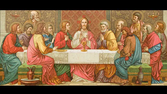 Una representación de la Última Cena