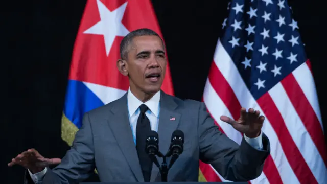 Obama pronunció un histórico discurso en el Gran Teatro de La Habana, donde aseguró que había ido a Cuba a enterrar los restos de la Guerra Fría e insistió en que el pueblo de la isla debía decidir su destino.