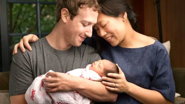 Mark Zuckerberg junto a su esposa Priscilla y su hija Max