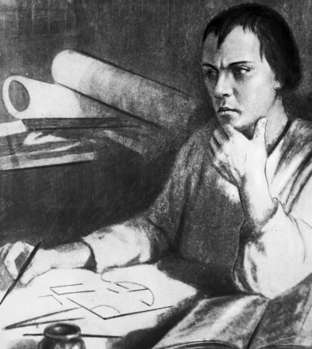 Изобретатель паровой машины Иван Ползунов (репродукция портрета)