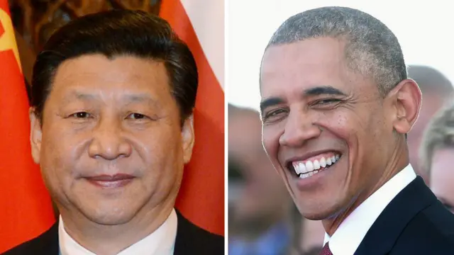 习近平和奥巴马(资料图片)