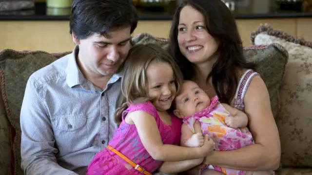 Холоденко и Цыганкова с дочерьми