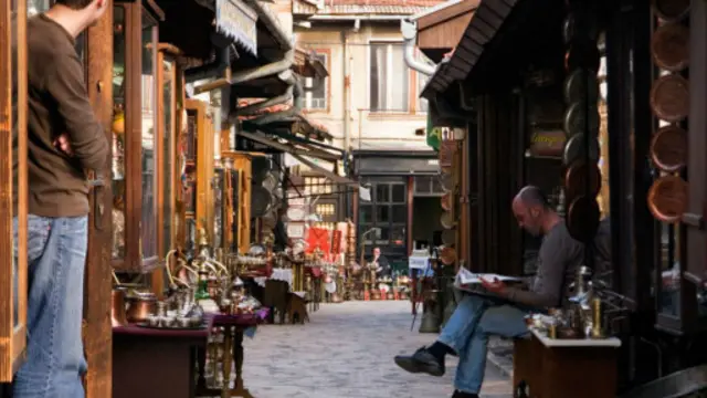 薩拉熱窩的土耳其街區。（圖片來源：Patrick Horton/LPI/Getty）