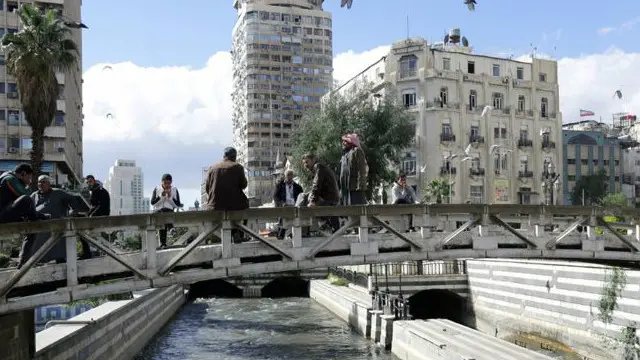 میدان مرجه (میدان شهدا) در مرکز دمشق -- عکس مارس ۲۰۱۶