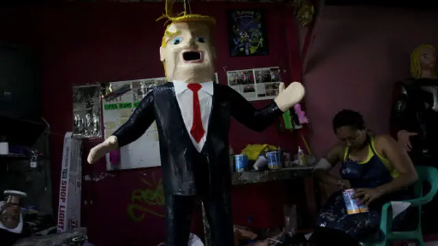 ڈونلڈ ٹرمپ نے کہا تھا کہ میکسیکو کے لوگ بدعنوان ہیں جس پر وہاں احتجاج کیا گیا