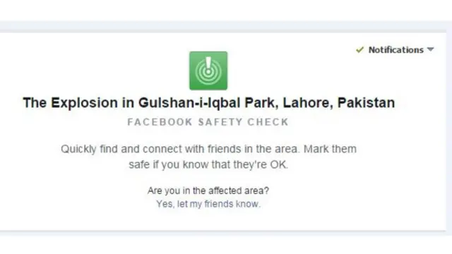  یہ نوٹیفیکیشن افریقہ سے یورپ اور قاہرہ سے ہانگ کانگ تک بہت سے فیس بک صارفین کو ملا