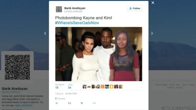 Seve Gat junto a Kim Kardashian