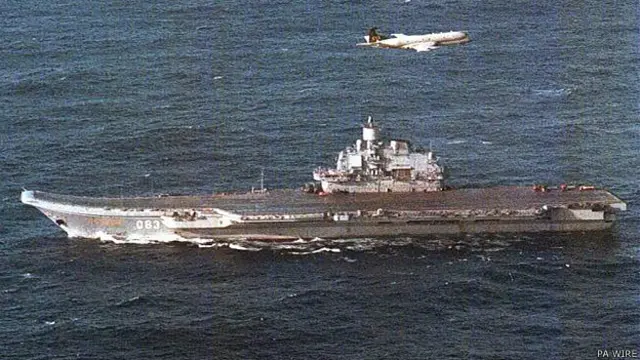 ТАВКР "Адмирал Кузнецов" в 1996 году