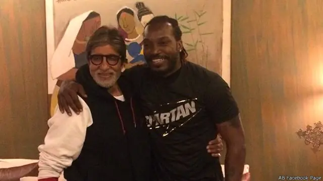 अमिताभ बच्चन और क्रिस गेल