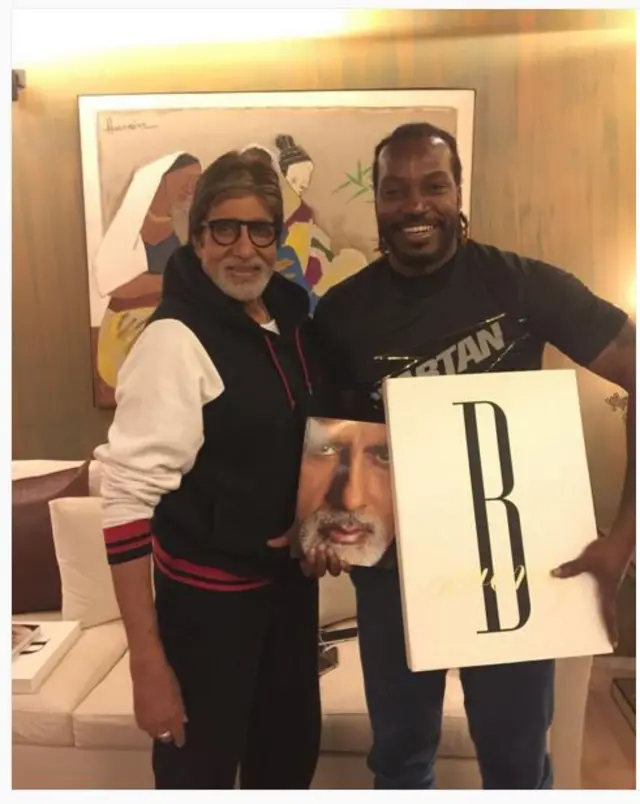 अमिताभ बच्चन और क्रिस गेल