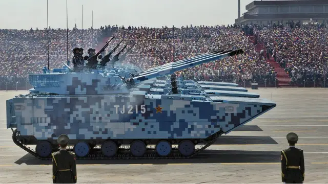 Un camión chino "pixelado"