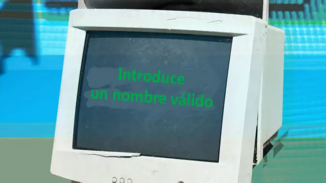 Una computadora con un mensaje poco amigable