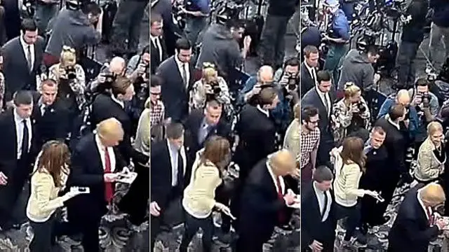 La policía hizo público un video que muestra el incidente.