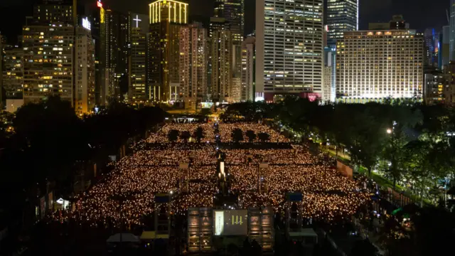 2015年的六四烛光纪念晚会