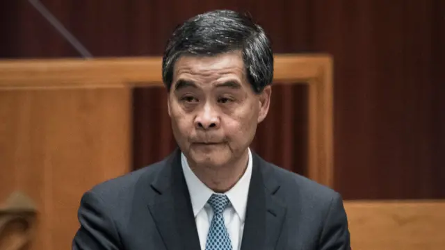 香港特首梁振英（资料照片）。