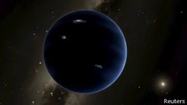 Ilustración del planeta Nueve