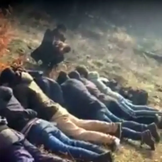 Imagens de celular mostram o dia em que Valev capturou um grupo de 12 imigrantes sírios