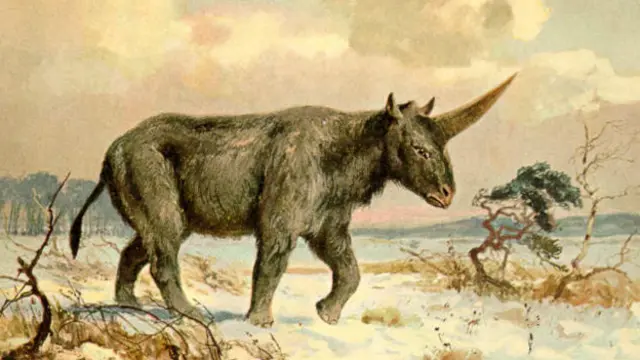Unicornio siberiano pintado por Heinrich Harder