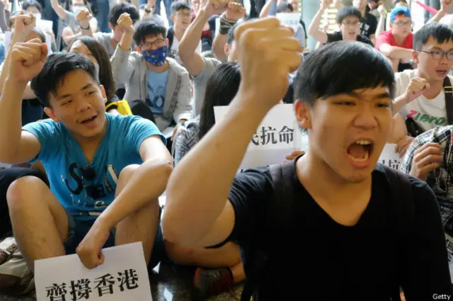 El movimiento independentista está tomando fuerza entre los estudiantes de Hong Kong, aunque sigue siendo minoritario, dicen los expertos.