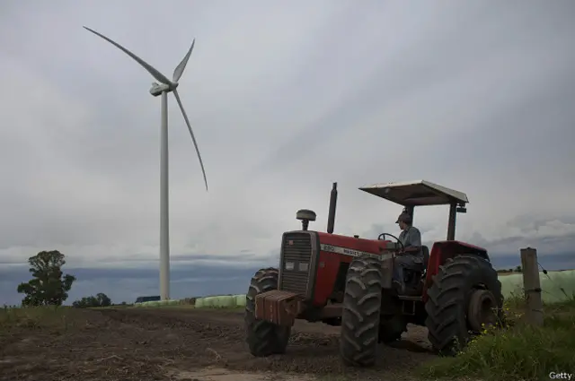 Molino de viento en Uruguay