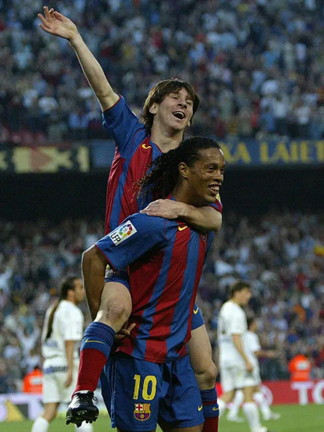 Ronaldinho y Messi