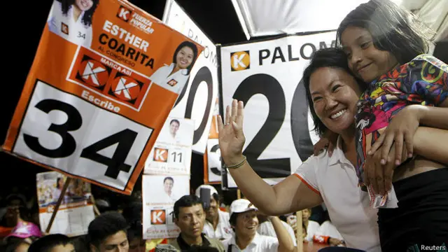Keiko Fujimori ha liderado las encuestas electorales desde el inicio de esta campaña.