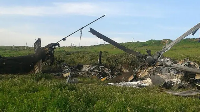 Сбитый вертолет