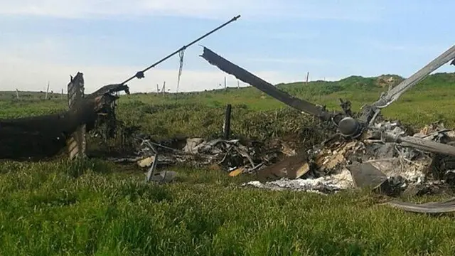 ارتش قره‌باغ کوهستانی با انتشار تصاویری در وبسایت خود از سقوط یک هلی‌کوپتر جمهوری آذربایجان خبر داد