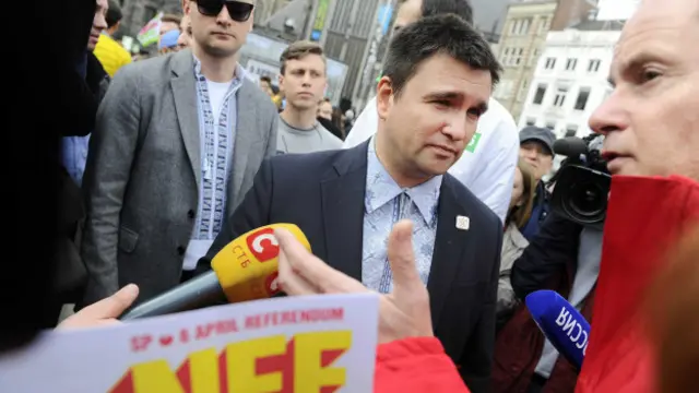 Министр иностранных дел Украины Павел Климкин в начале месяца совершил агитационный "десант" в Нидерланды