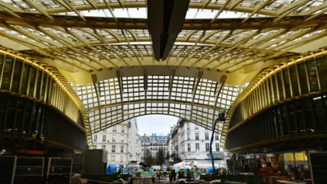 巴黎的中央市场大堂正在进行整建工程（图片来源：Getty）