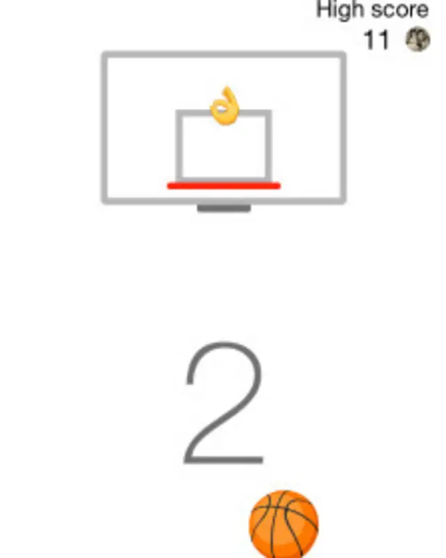 El juego te anima con emojis cada vez que anotas.