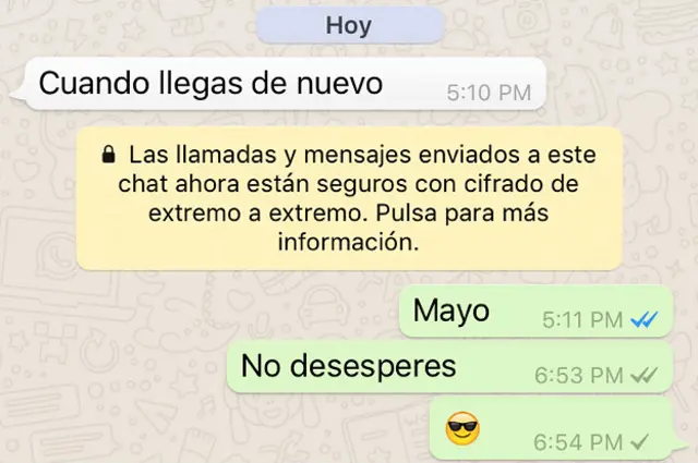 Conversación en Whatsapp