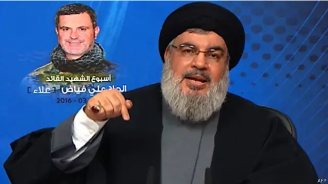 السعودية تعتبر حزب الله، بزعامة حسن نصر الله، التابع له قناة المنار "تنظيما إرهابيا"