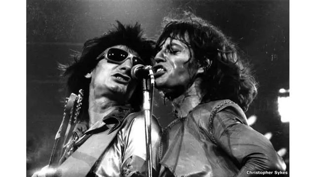 Ронни Вуд и Мик Джаггер, фото Кристофера Сайкса