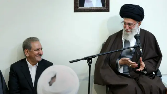 آیت الله خامنه ای و اسحاق جهانگیری