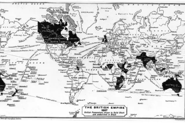 Карта Британской империи