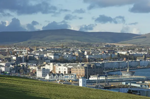 Панорама столицы острова Мэн