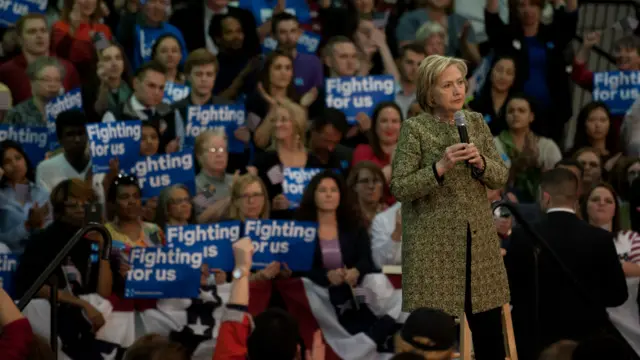 美国民主党总统候选人希拉里