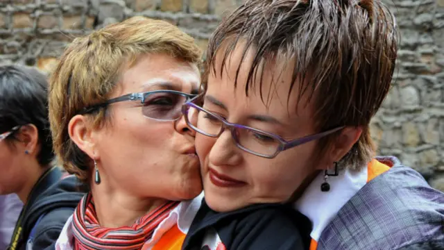 Pareja mismo sexo (foto de archivo)