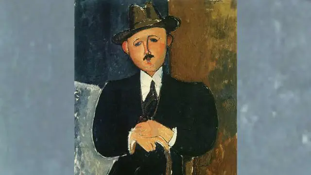 رسم الفنان الإيطالي أميديو موديلياني اللوحة عام 1918