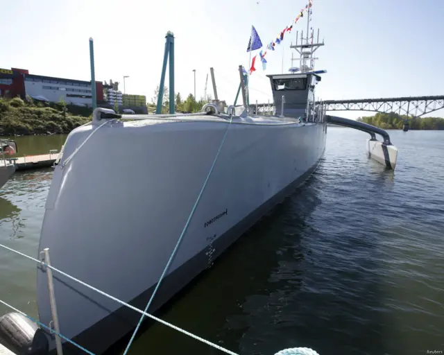 這種反潛無人機械艦研發開支為兩千萬美元，每日的運作開始為1.5至2萬美元