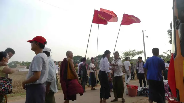 လက်ပံတန်း ကျောင်းသားသပိတ်မှာ ပါဝင်ခဲ့သူ ကျောင်းသားတွေနဲ့ ဝန်းရံပြည်သူ ၆၉ဦး ပြန်လွတ်လာ