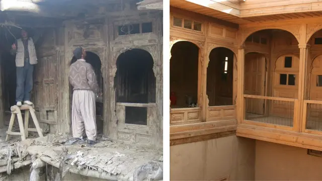 مدرسان و هنرجویان این انستیتو در بازسازی مرادخانی مشارکت داشته‌اند