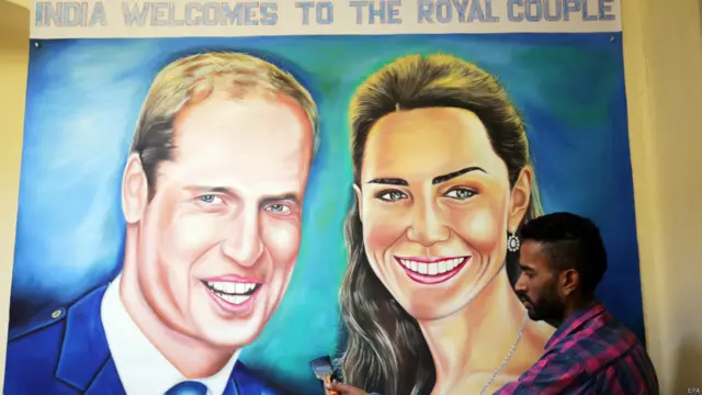 Картина, изображающая герцога и герцогиню Кембриджских