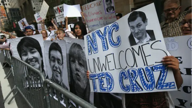 أثر اتهام كروز لترامب بأنه يحمل "قيما نيويوركية" على حملته الانتخابية في نيويورك. 