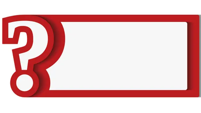 Знак вопроса красного цвета